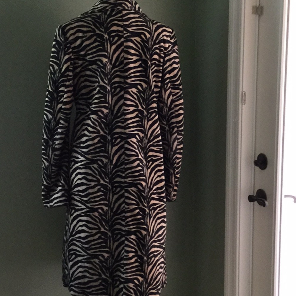 Zebra Print Coat By Only Small - image 2